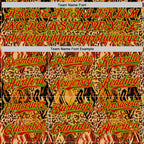 Custom Brown Red Gold-Grass Green 3D Pattern Design Black History Month Animal Print Authentic Baseball Jersey