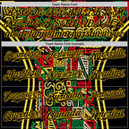 Custom Black Yellow Green-Red 3D Pattern Design Black History Month African Ethnicity Style Abstract Geometric Authentic Baseball Jersey