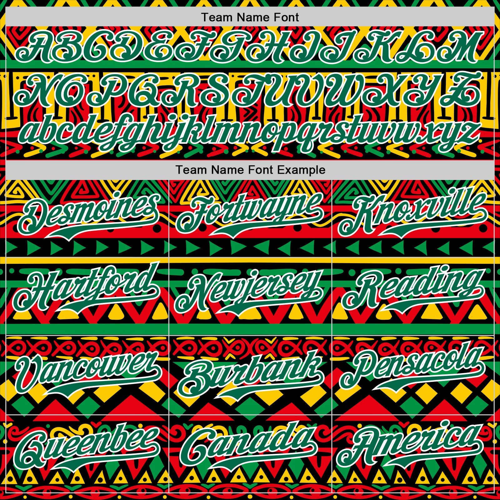 Custom Black Kelly Green Red Yellow-White 3D Pattern Design Black History Month African Ethnicity Style Abstract Geometric Authentic Baseball Jersey