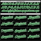 Custom Black Grass Green Red Yellow-White 3D Pattern Design Black History Month African Ethnicity Style Authentic Baseball Jersey