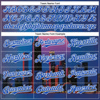 Custom Blue Thunder Blue-White Chicago Illinois Nightscape Landmark City Symbol Authentic Baseball Jersey