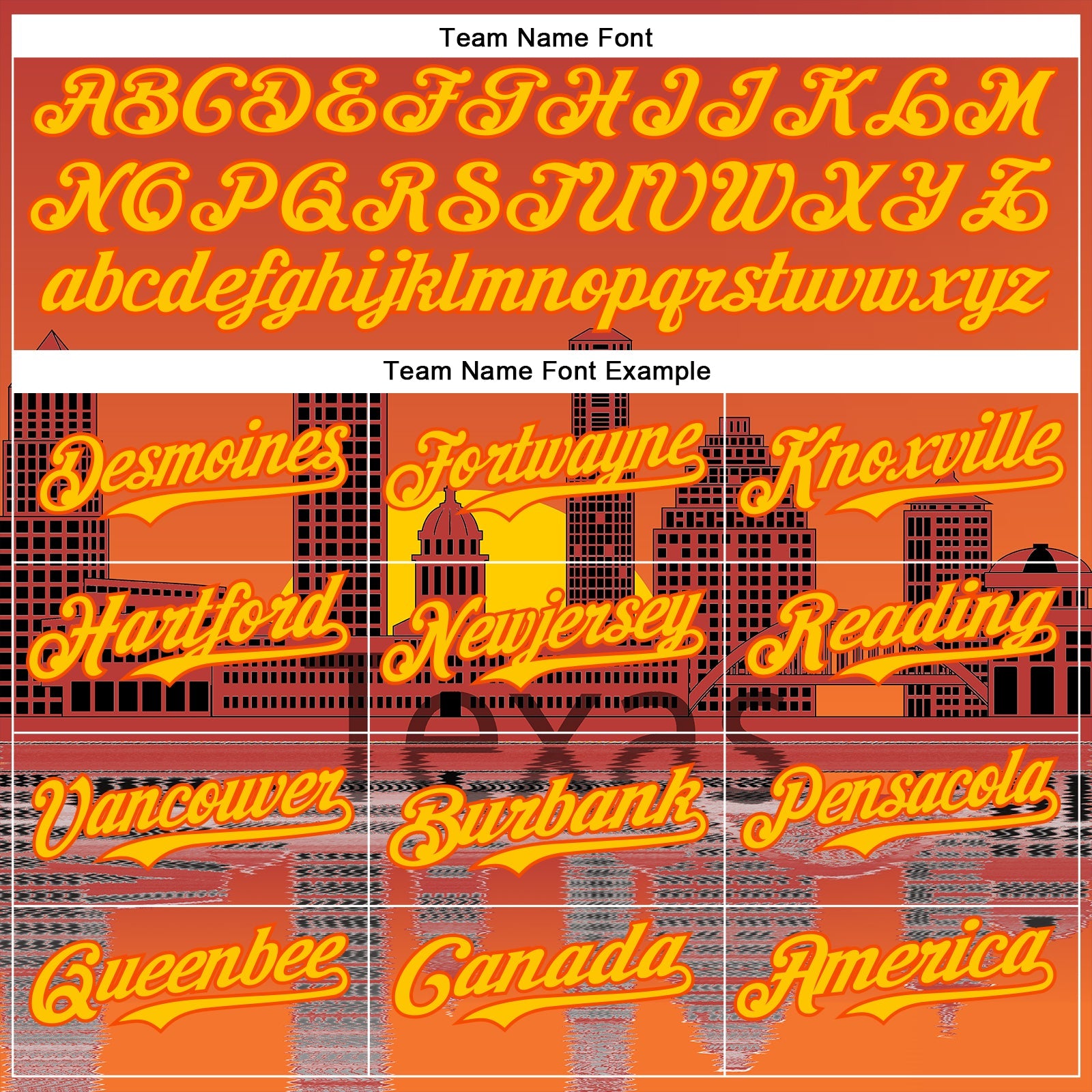 Custom Orange Yellow Dallas Texas Sunset Cityscape Landmark City Symbol Authentic Baseball Jersey