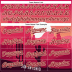 Custom Pink Cardinal-City Cream San Antonio Cactus Western Sunset City Symbol Authentic Baseball Jersey