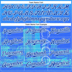 Custom Blue Thunder Blue-White Chicago Illinois Cityscape Skyline City Symbol Authentic Baseball Jersey