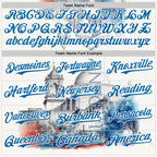 Custom Gray Blue-White San Antonio Texas Mission San Jose Landmark City Symbol Authentic Baseball Jersey