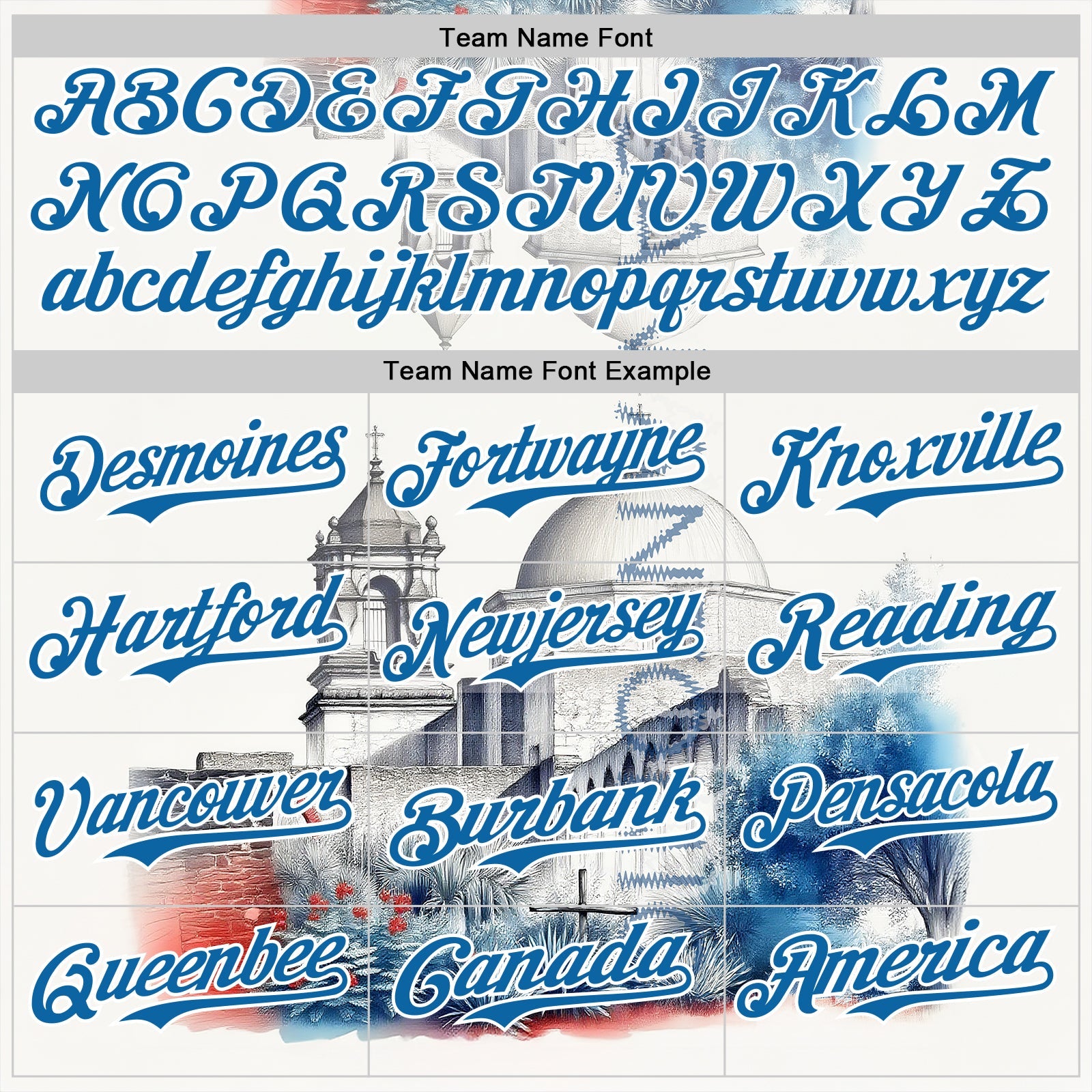 Custom Gray Blue-White San Antonio Texas Mission San Jose Landmark City Symbol Authentic Baseball Jersey