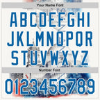 Custom Gray Blue-White San Antonio Texas Mission San Jose Landmark City Symbol Authentic Baseball Jersey