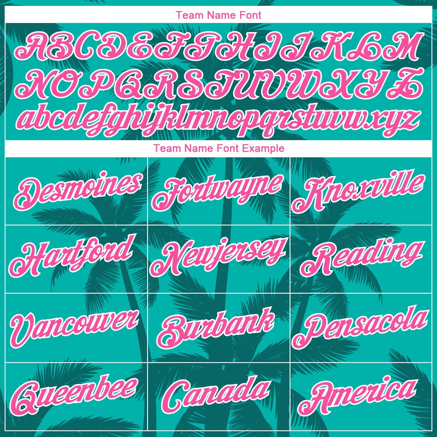 Custom Aqua Pink Teal-White Tropical Hawaii Palm Trees Performance T-Shirt