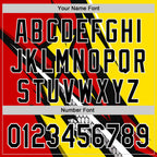 Custom Black White Red-Yellow 3D Pattern Design Car Racing Formula Auto Motorsport Authentic Baseball Jersey