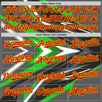 Custom Steel Gray Red Yellow Green-White 3D Pattern Design Car Racing Formula Auto Motorsport Authentic Baseball Jersey