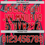 Custom Black Red White-Gray 3D Pattern Design Car Racing Formula Auto Motorsport Authentic Baseball Jersey