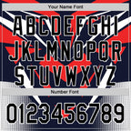 Custom Navy Black White-Red 3D Pattern Design Car Racing Formula Auto Motorsport Authentic Baseball Jersey