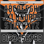 Custom Black White Orange-Gray 3D Pattern Design Car Racing Formula Auto Motorsport Authentic Baseball Jersey