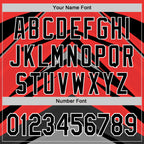 Custom Red Black White-Gray 3D Pattern Design Car Racing Formula Auto Motorsport Authentic Baseball Jersey