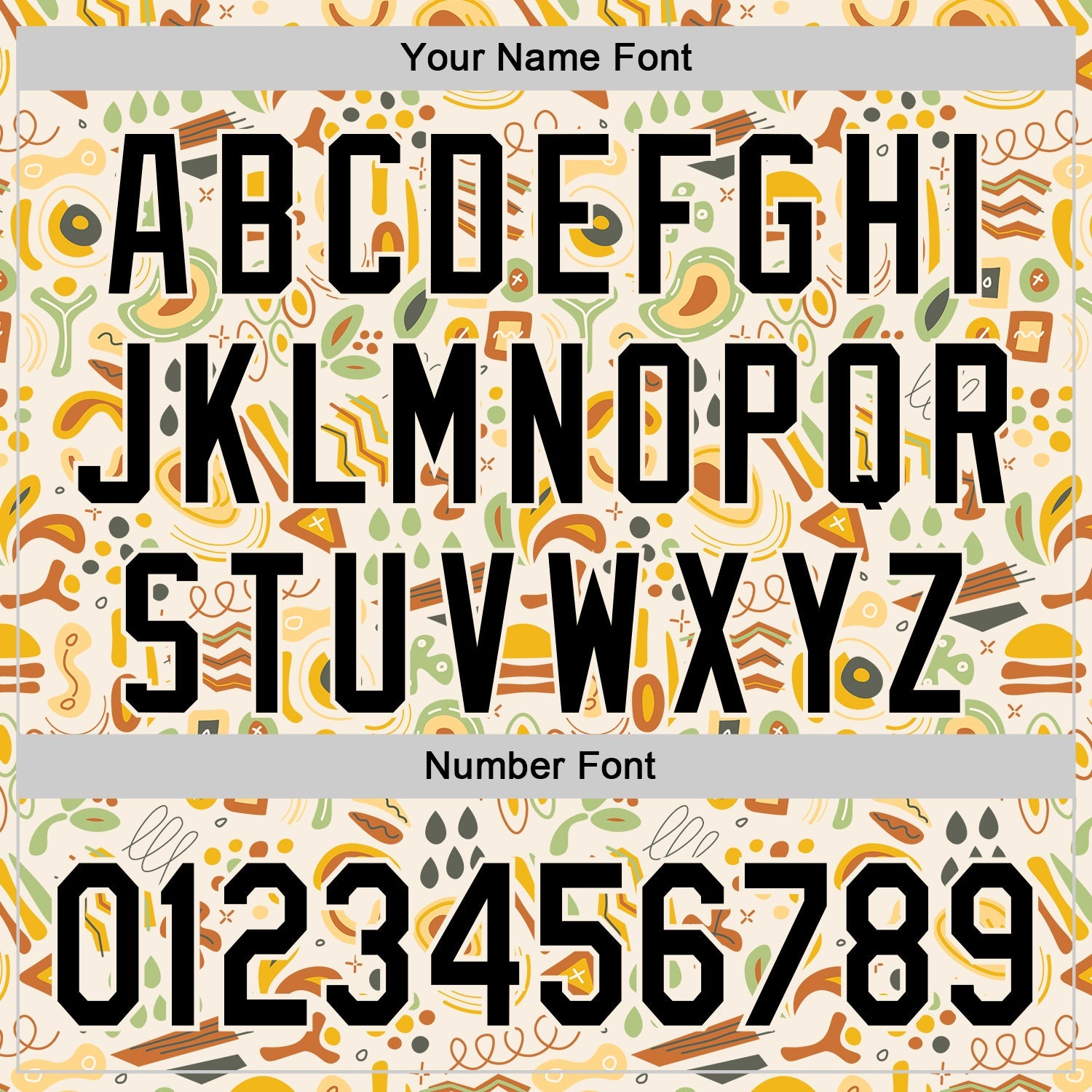 Custom Cream Black 3D Pattern Design Foodie Abstract Doodles Authentic Baseball Jersey