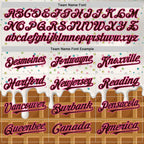 Custom White Brown-Pink 3D Pattern Design Foodie Dripping Ice Cream Authentic Baseball Jersey