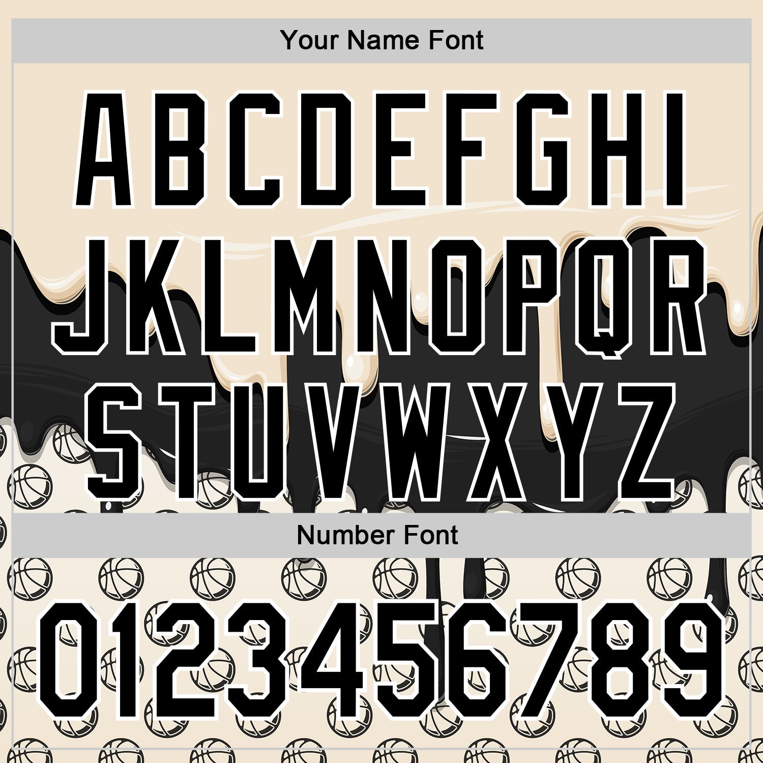 Custom Cream Black-White 3D Pattern Design Foodie Dripping Ice Cream Authentic Baseball Jersey