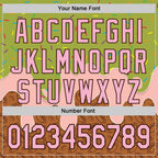 Custom Green Light Pink-Brown 3D Pattern Design Foodie Dripping Ice Cream Authentic Baseball Jersey