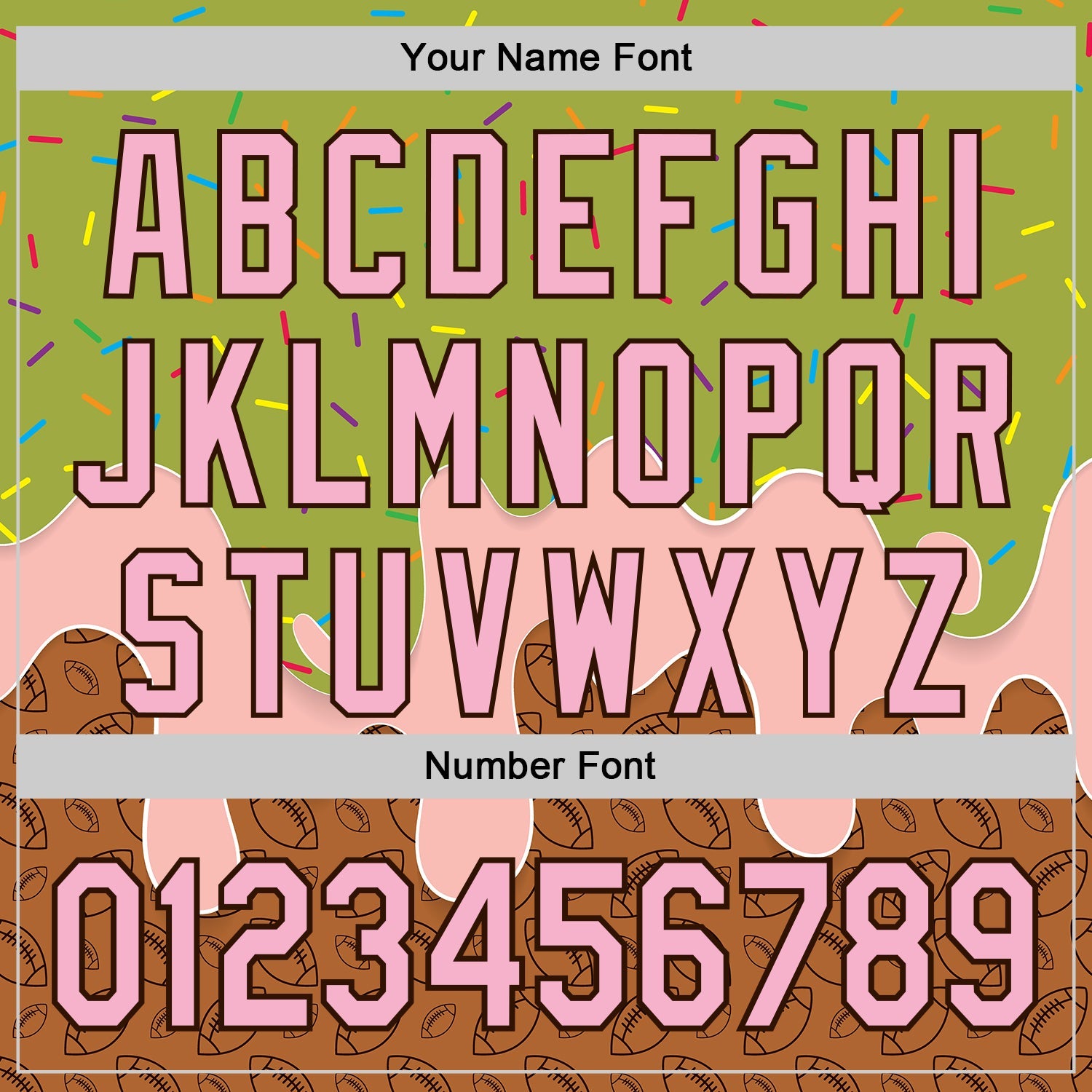 Custom Green Light Pink-Brown 3D Pattern Design Foodie Dripping Ice Cream Authentic Baseball Jersey