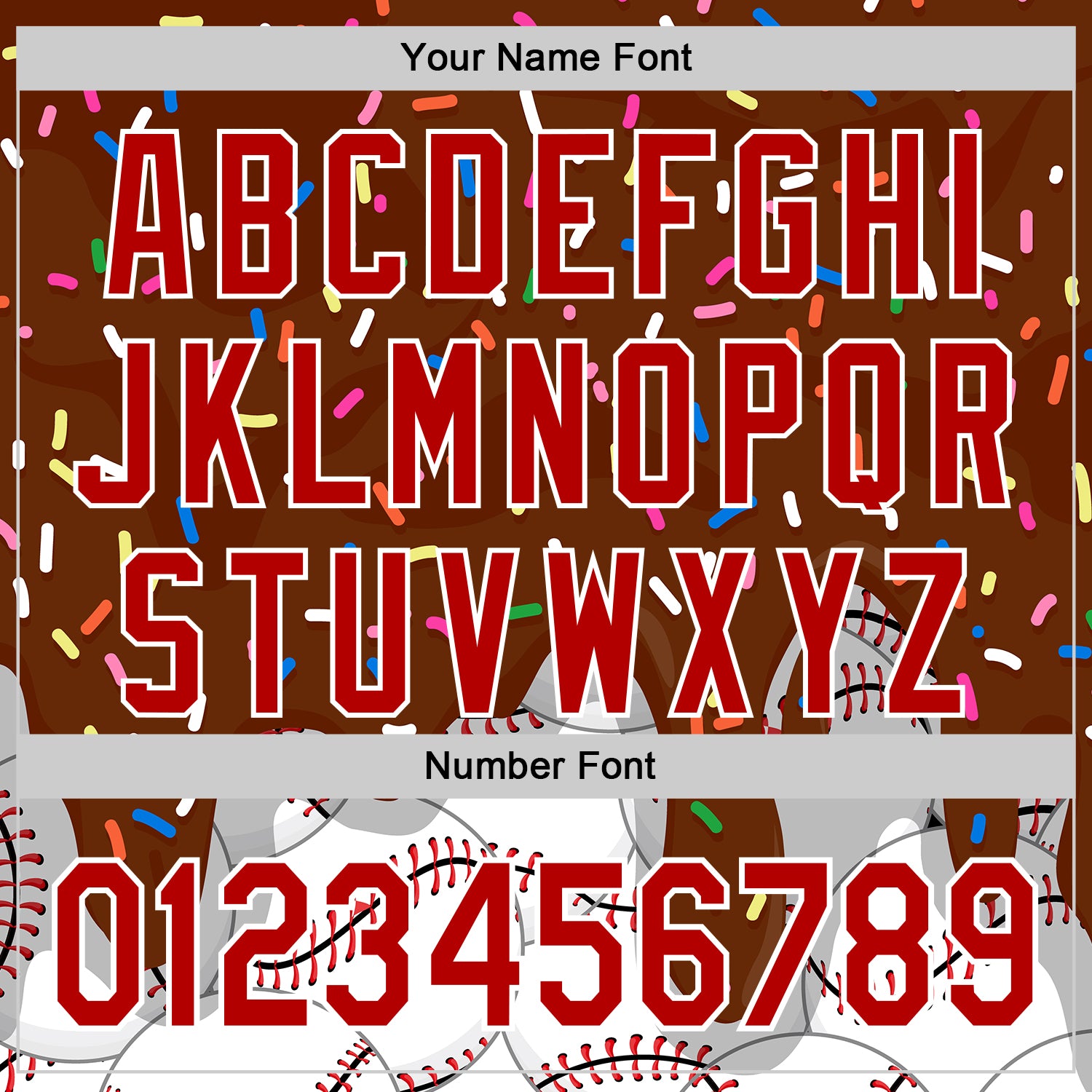 Custom Brown Red-White 3D Pattern Design Foodie Dripping Ice Cream Authentic Baseball Jersey