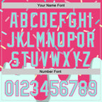 Custom Pink Ice Blue 3D Pattern Design Foodie Dripping Ice Cream Authentic Baseball Jersey