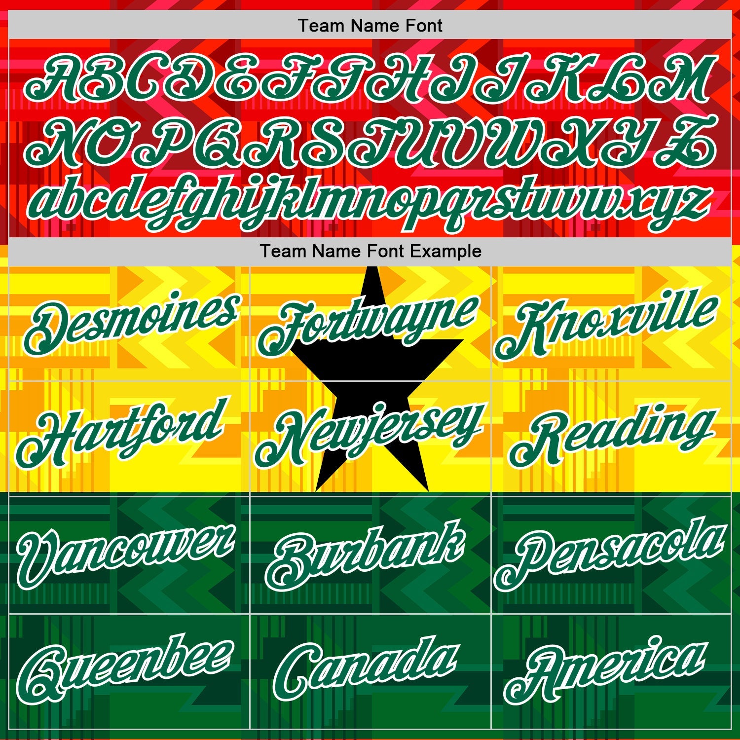 Custom Red Kelly Green White Yellow-Black Ghana Flag Performance T-Shirt