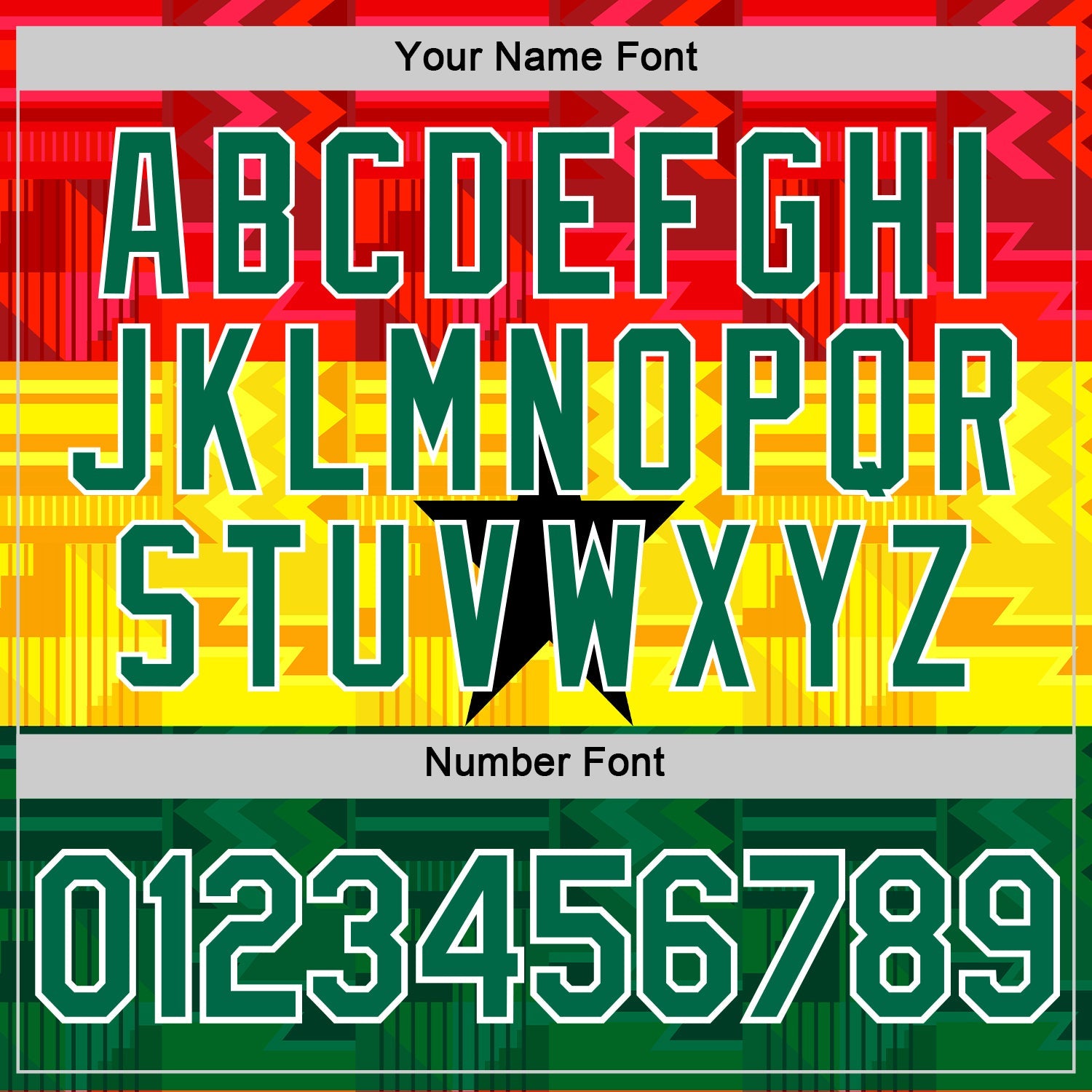 Custom Red Kelly Green White Yellow-Black Ghana Flag Performance T-Shirt