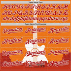 Custom Orange Red-White Texas Sunset Southwest Landscape Guitar City Edition Authentic Baseball Jersey