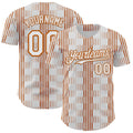 Custom White Texas Orange Texas Flag Stripe City Edition Authentic Baseball Jersey