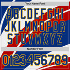 Custom Red Royal Gold-White France Performance T-Shirt