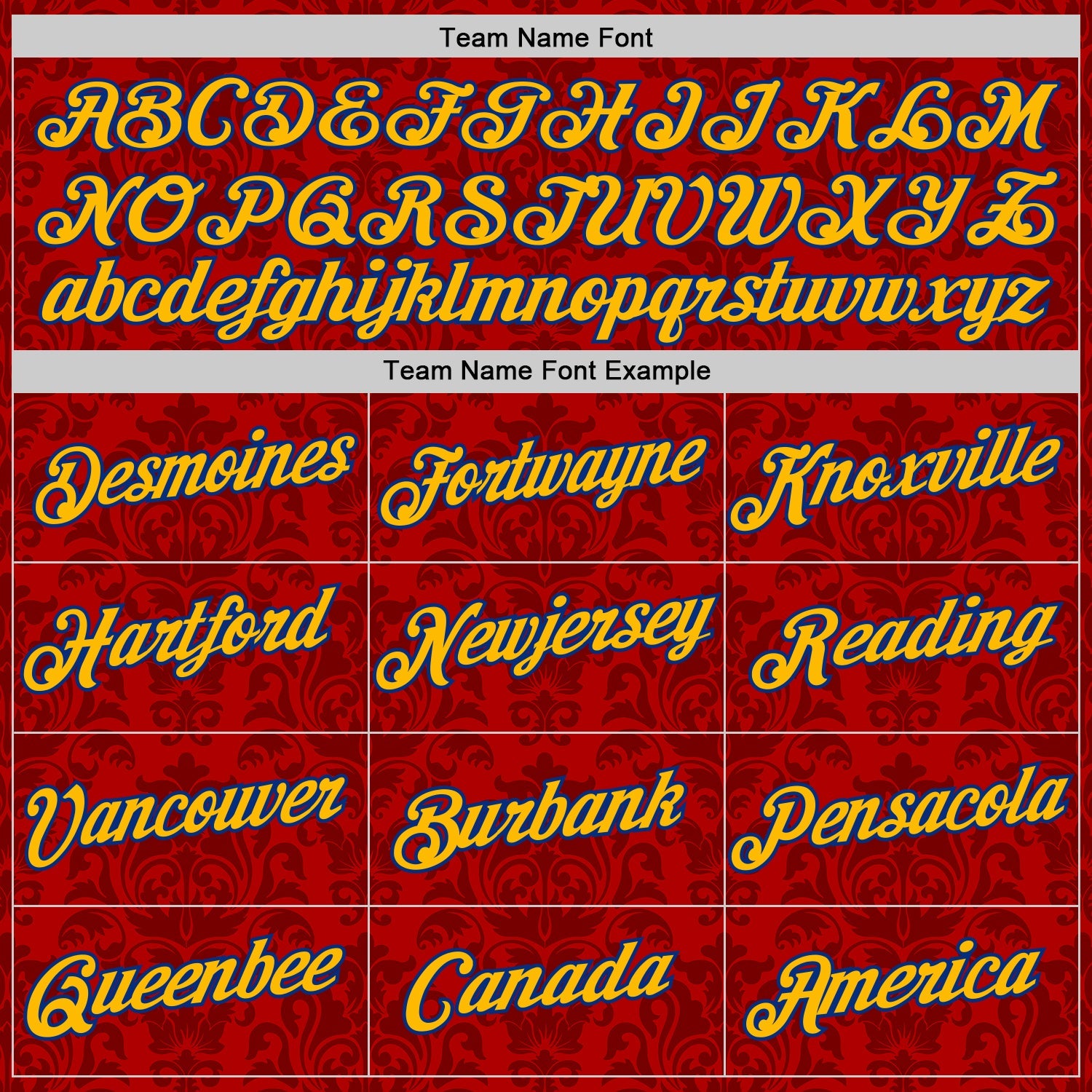 Custom Red Gold-Royal Spain Floral Damask Performance T-Shirt