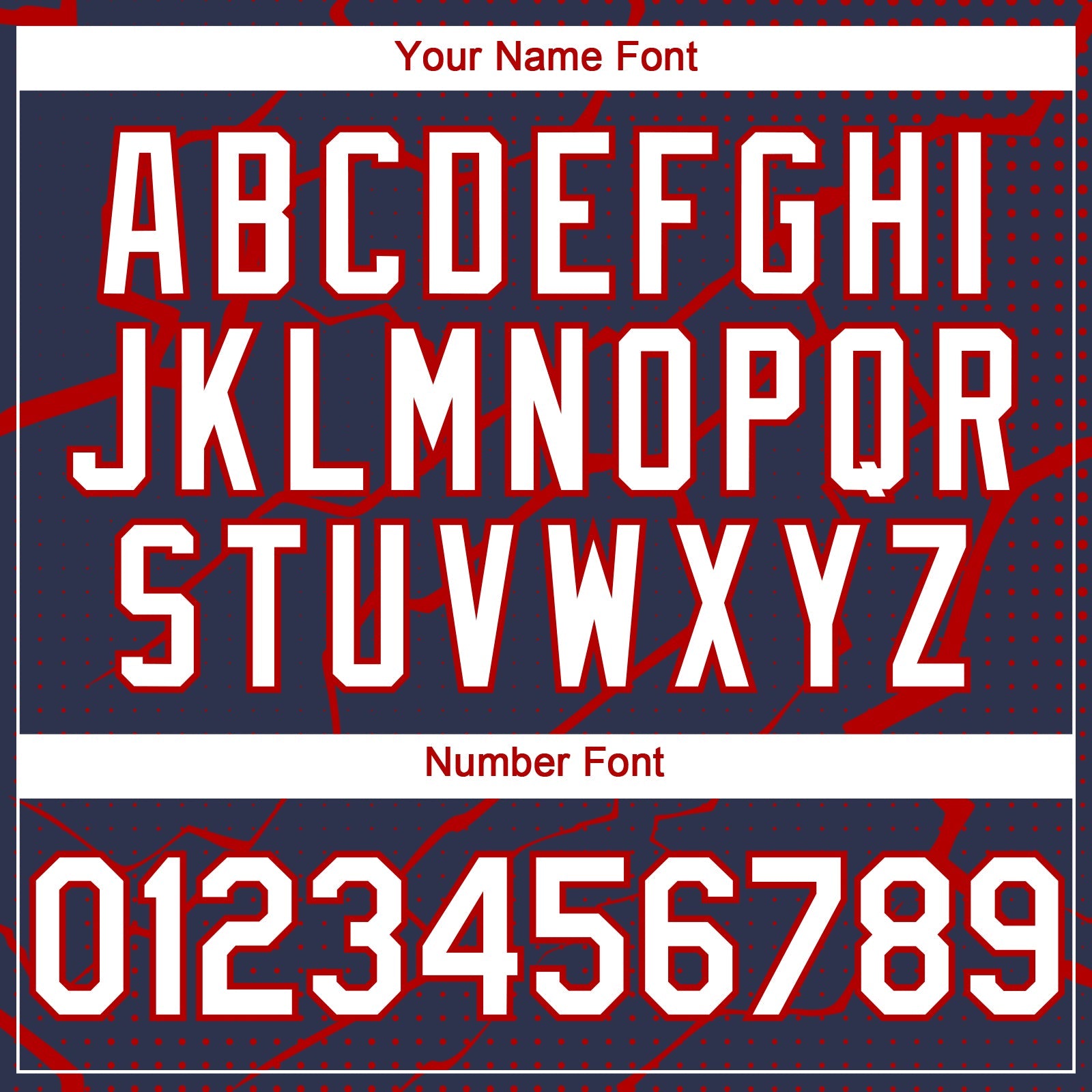 Custom Navy White-Red 3D Pattern Design Lightning Polka Dot Authentic Baseball Jersey