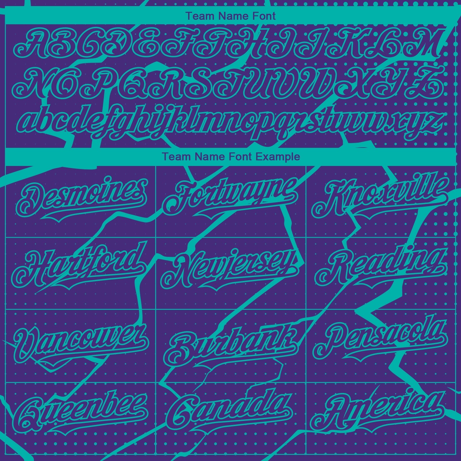 Custom Purple Aqua 3D Pattern Design Lightning Polka Dot Authentic Baseball Jersey