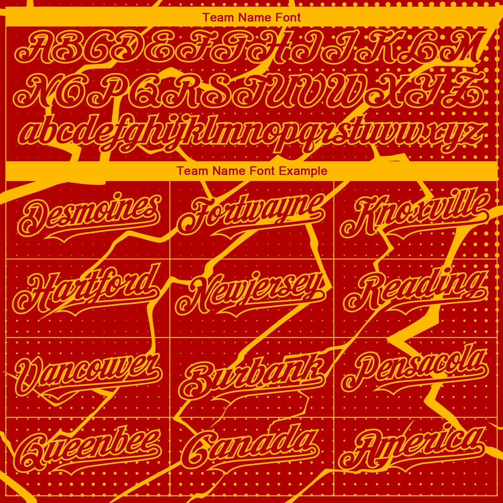 Custom Red Gold 3D Pattern Design Lightning Polka Dot Authentic Baseball Jersey