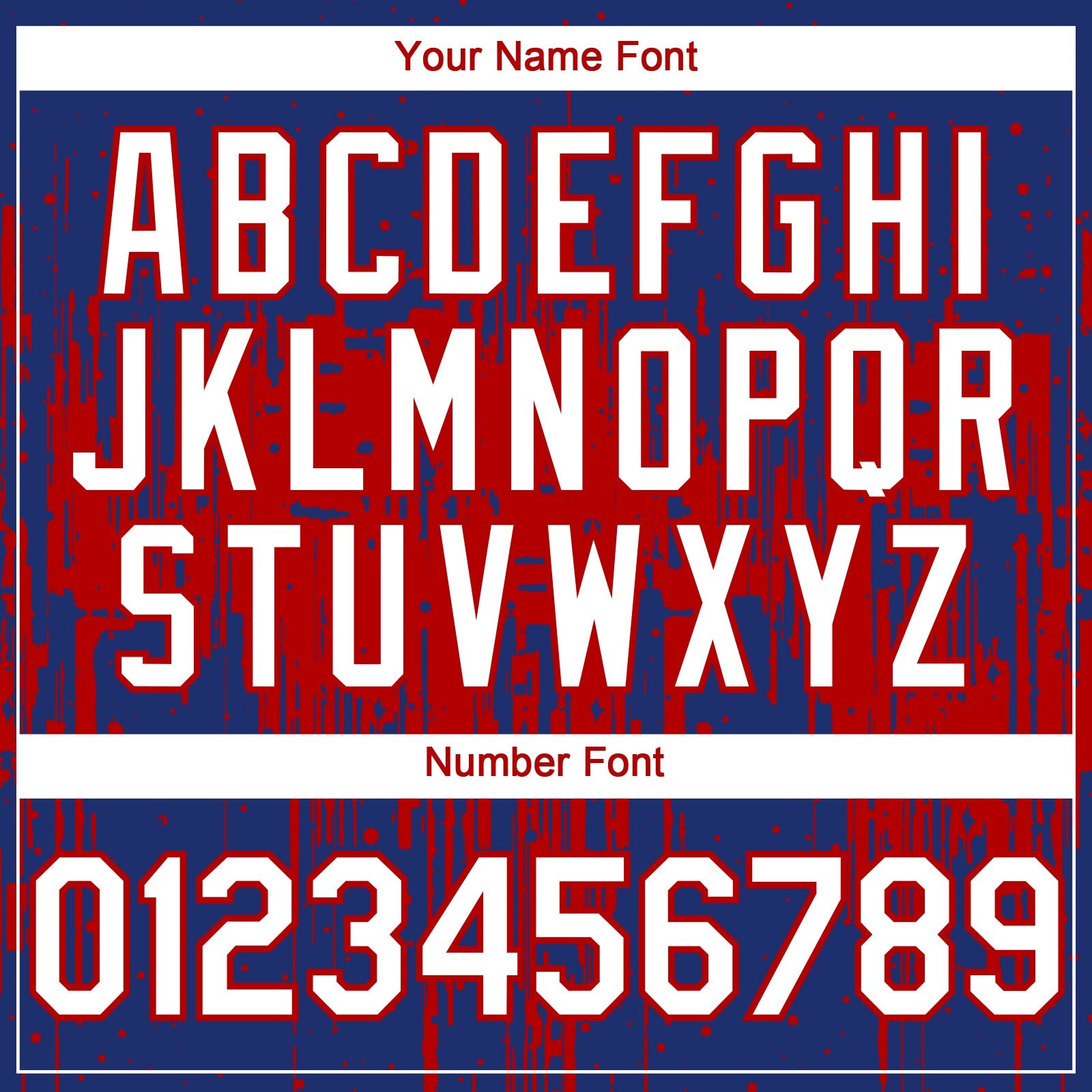 Custom Royal White-Red 3D Pattern Design Dripping Splatter Paint Authentic Baseball Jersey