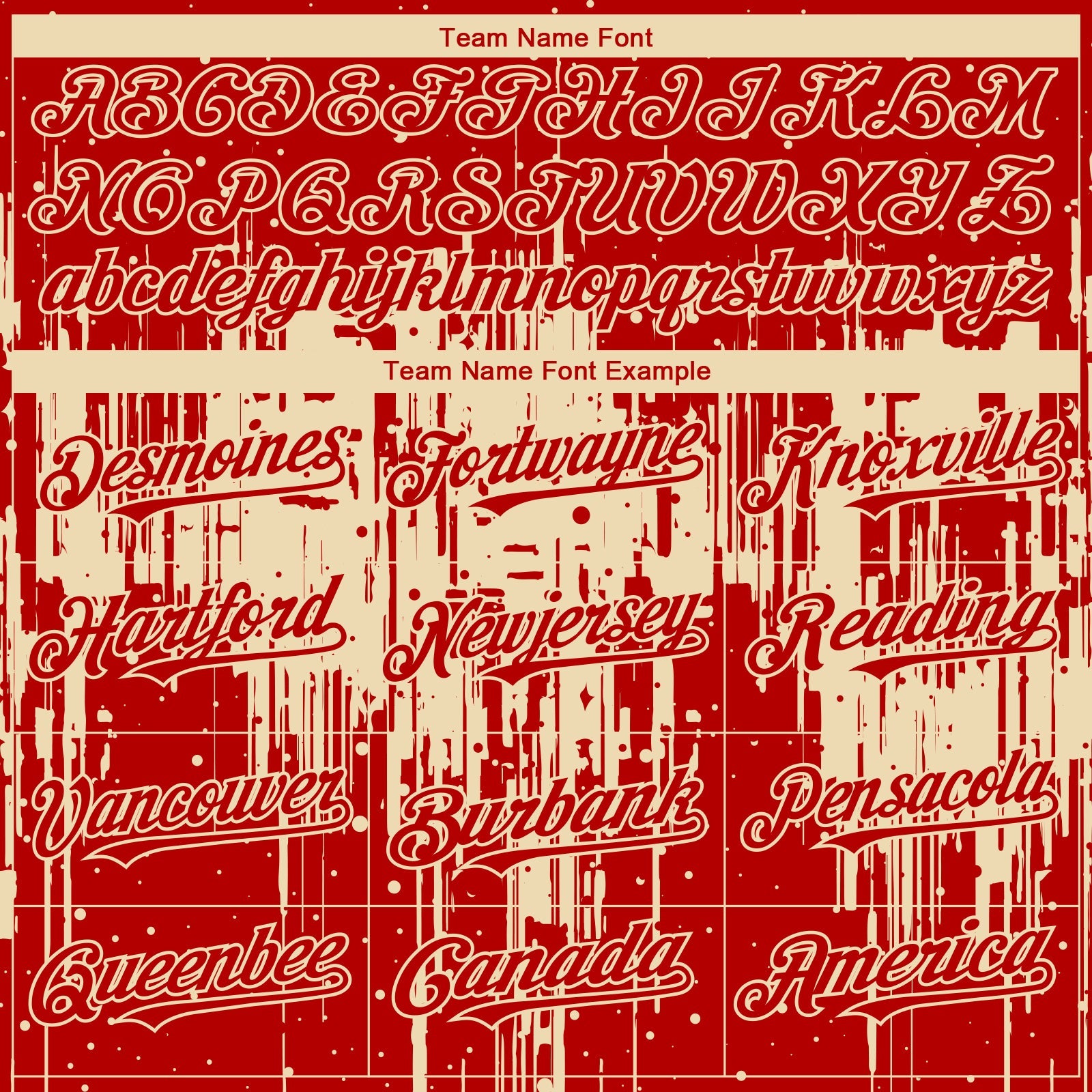 Custom Red Cream 3D Pattern Design Dripping Splatter Paint Authentic Baseball Jersey