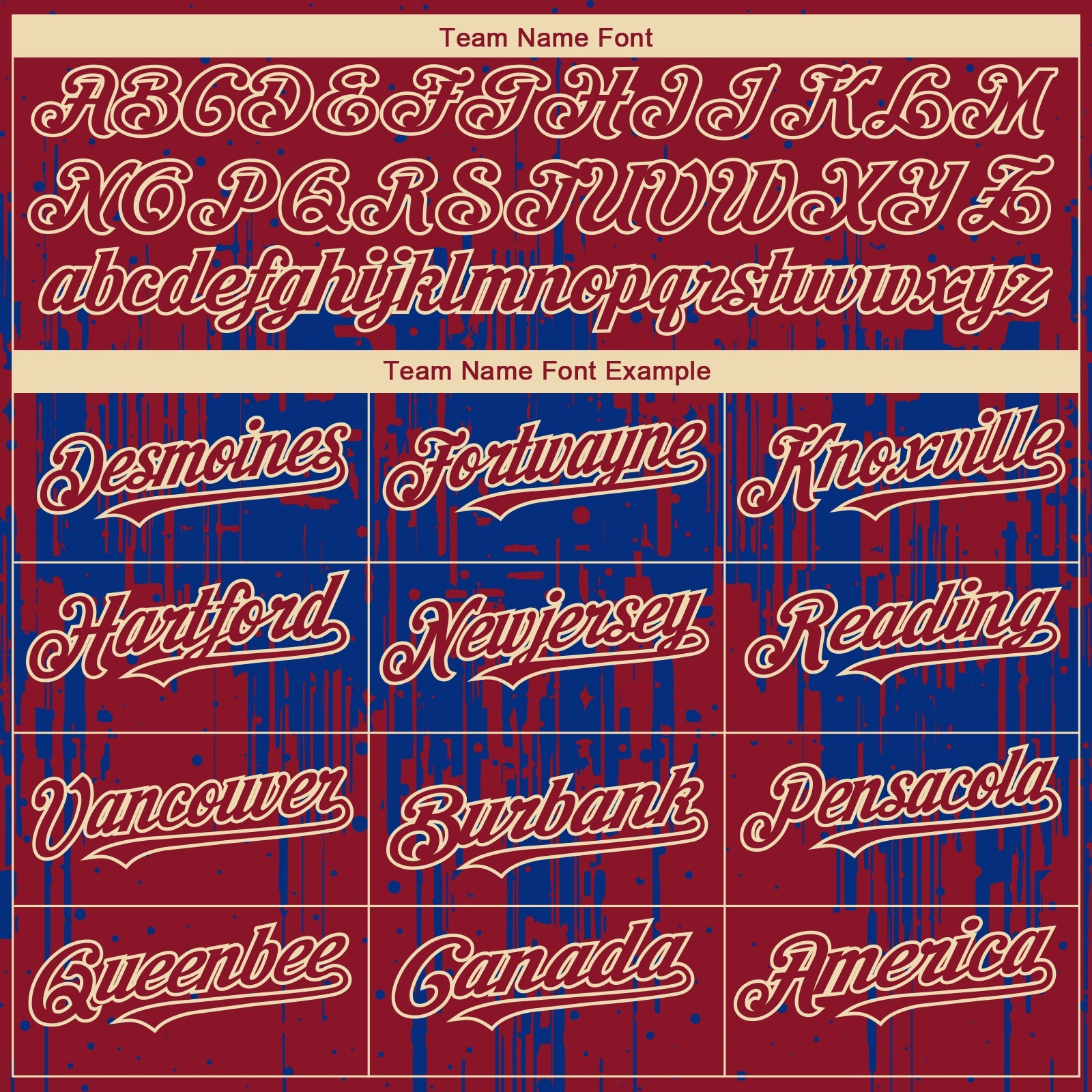 Custom Crimson Cream-Royal 3D Pattern Design Dripping Splatter Paint Authentic Baseball Jersey