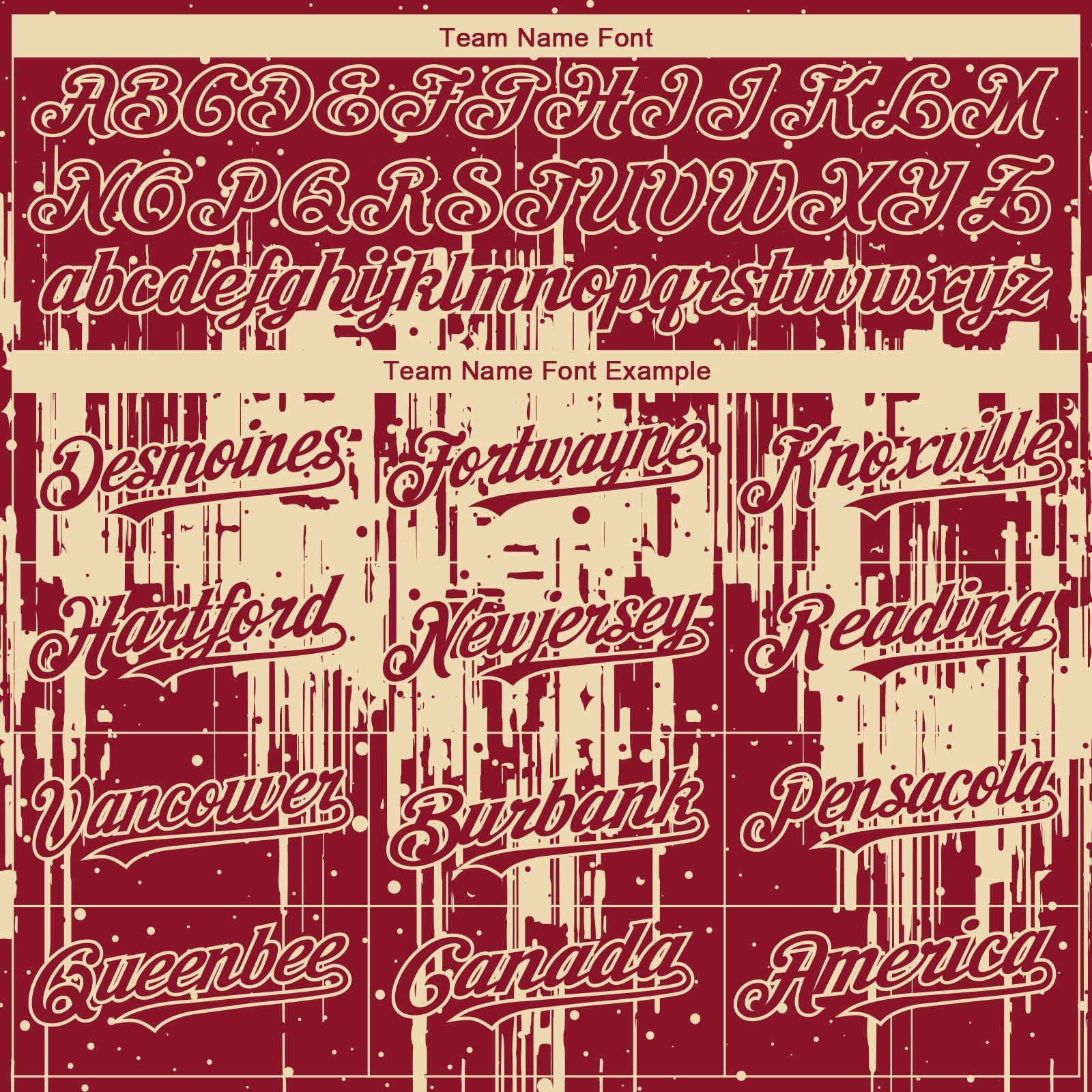 Custom Crimson Cream 3D Pattern Design Dripping Splatter Paint Authentic Baseball Jersey