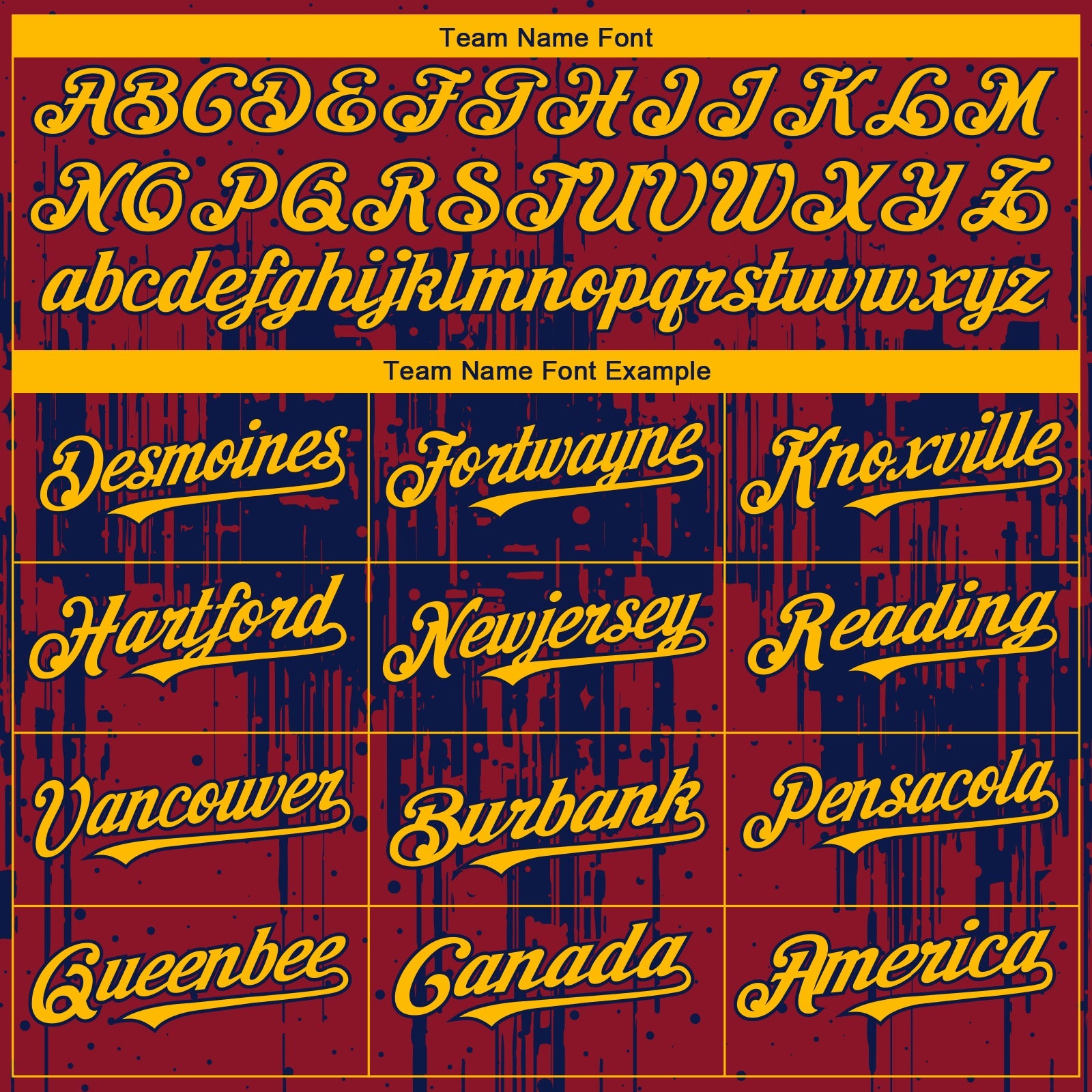 Custom Crimson Gold-Navy 3D Pattern Design Dripping Splatter Paint Authentic Baseball Jersey