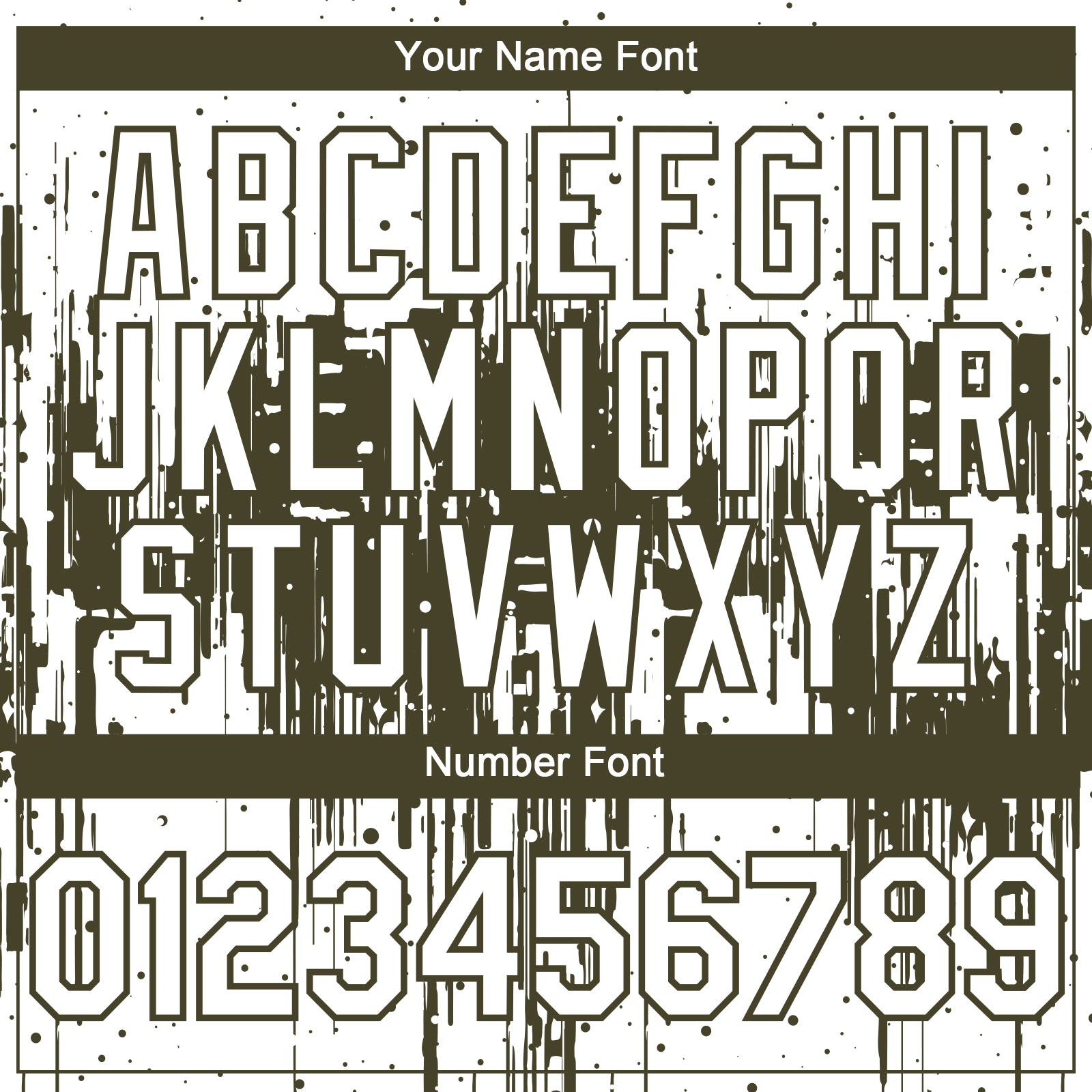 Custom White Olive 3D Pattern Design Dripping Splatter Paint Authentic Baseball Jersey