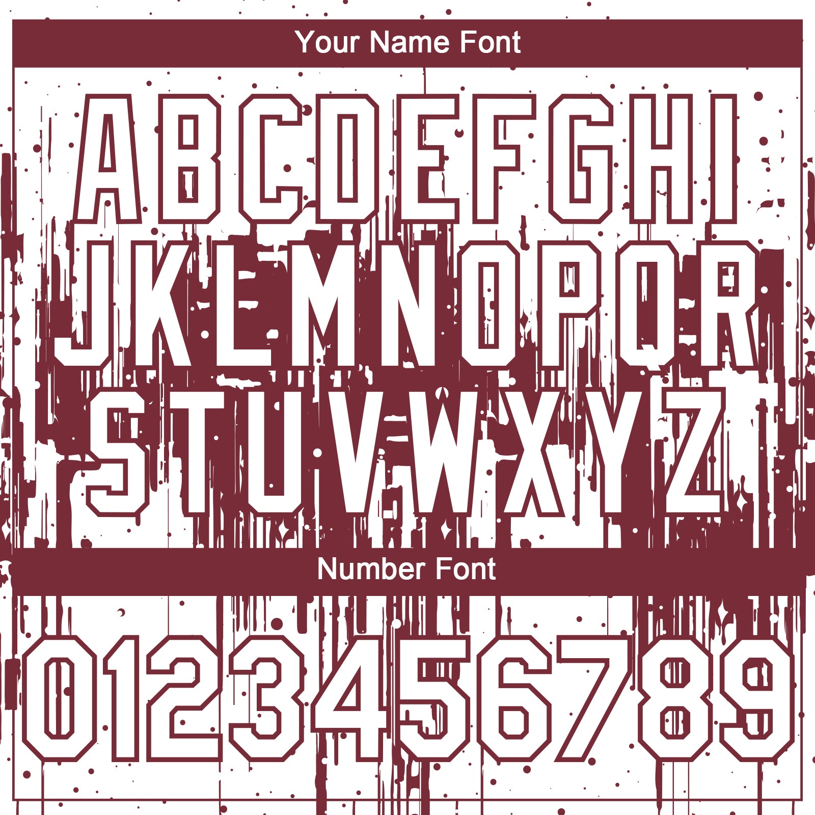 Custom White Burgundy 3D Pattern Design Dripping Splatter Paint Authentic Baseball Jersey