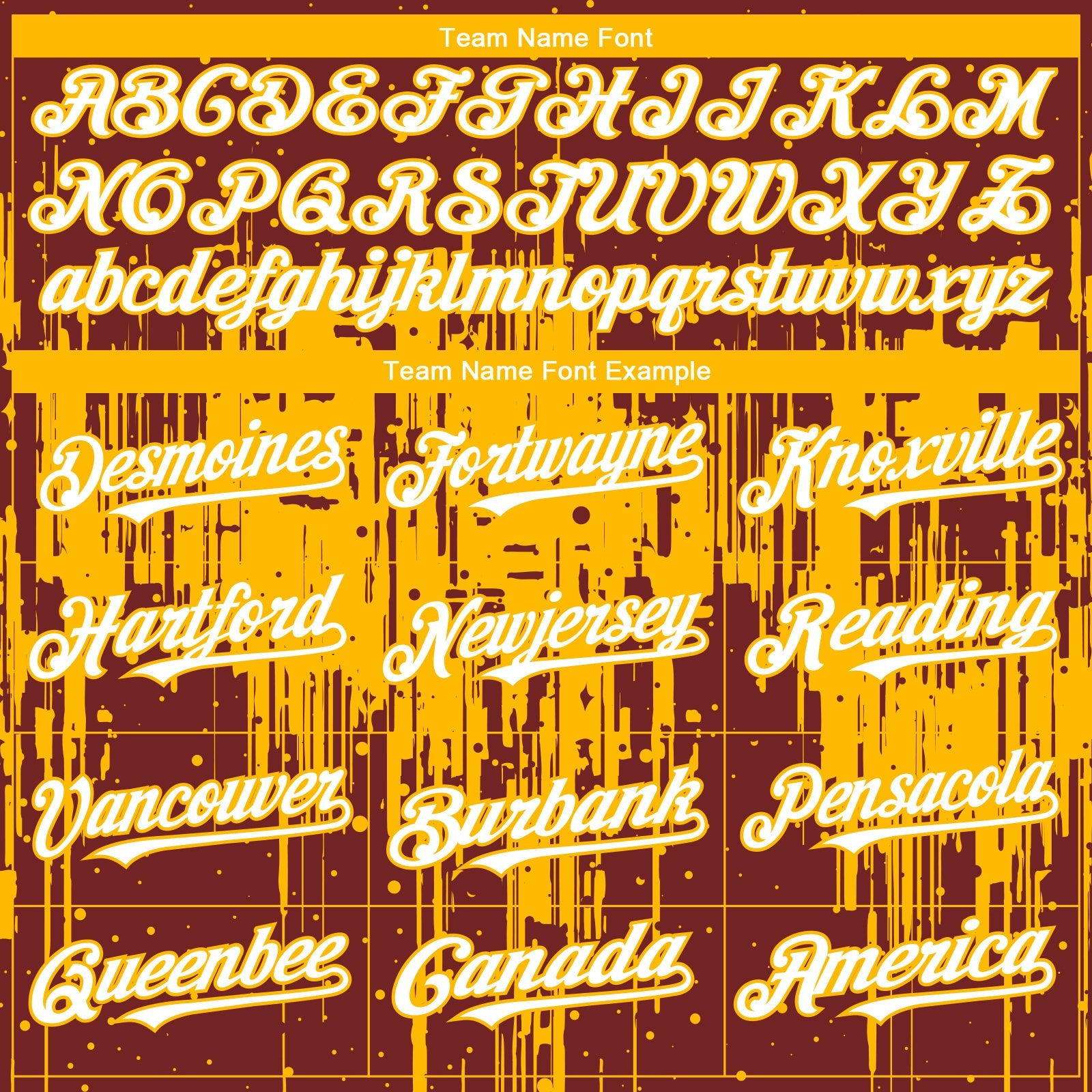 Custom Burgundy White-Gold 3D Pattern Design Dripping Splatter Paint Authentic Baseball Jersey