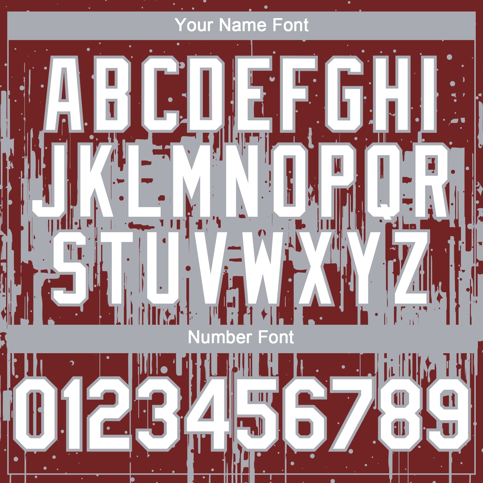 Custom Burgundy White-Gray 3D Pattern Design Dripping Splatter Paint Authentic Baseball Jersey