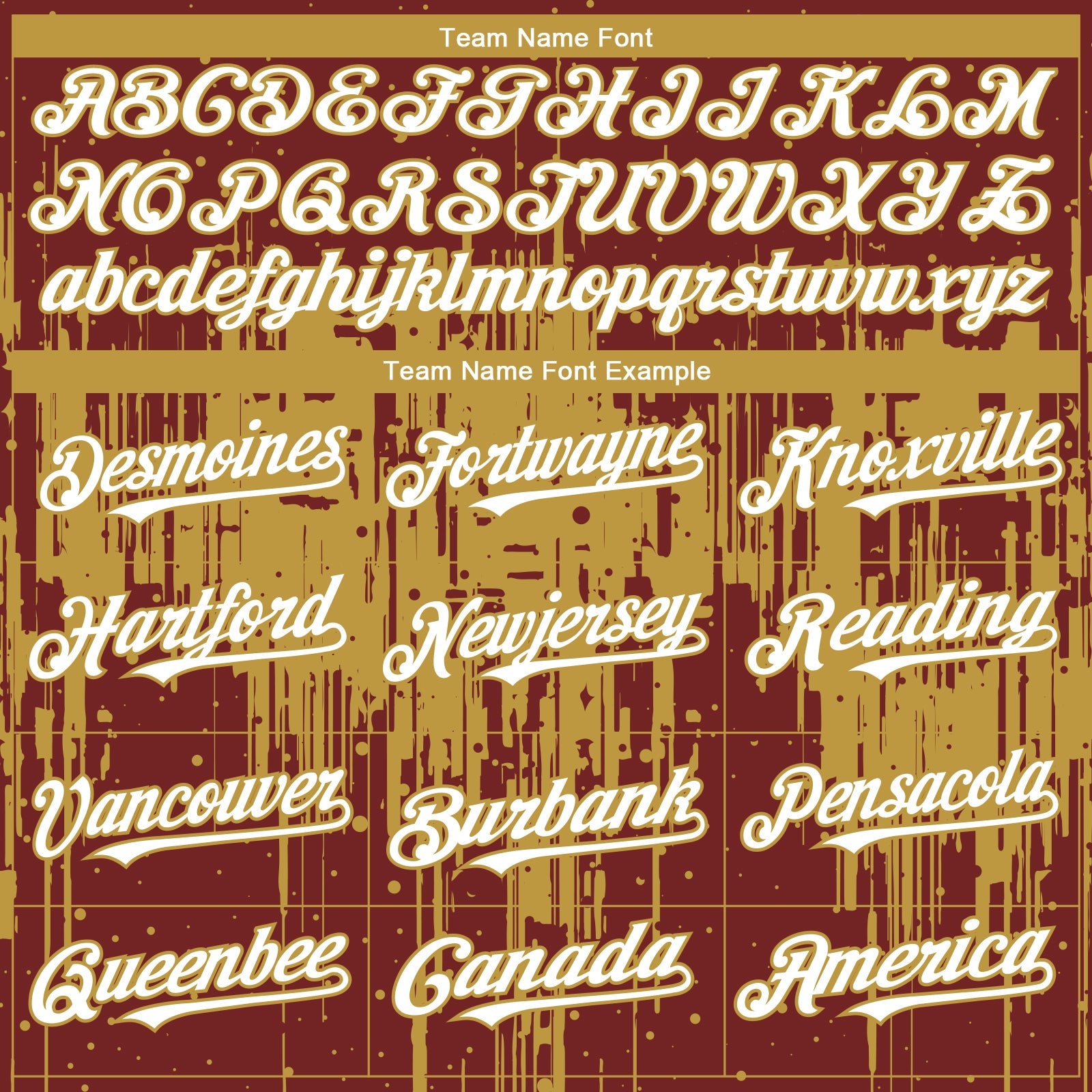 Custom Burgundy White-Old Gold 3D Pattern Design Dripping Splatter Paint Authentic Baseball Jersey