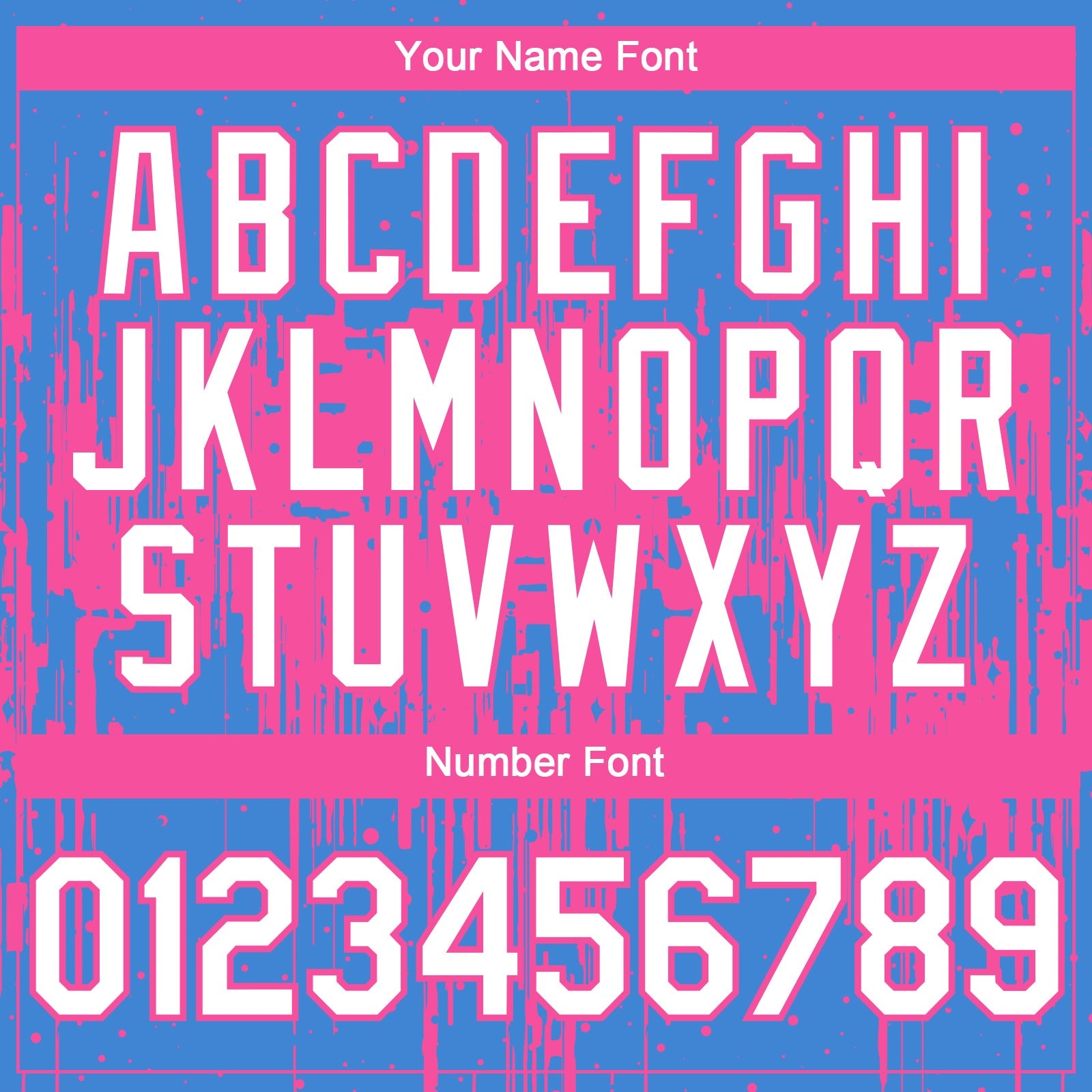 Custom Powder Blue White-Pink 3D Pattern Design Dripping Splatter Paint Authentic Baseball Jersey