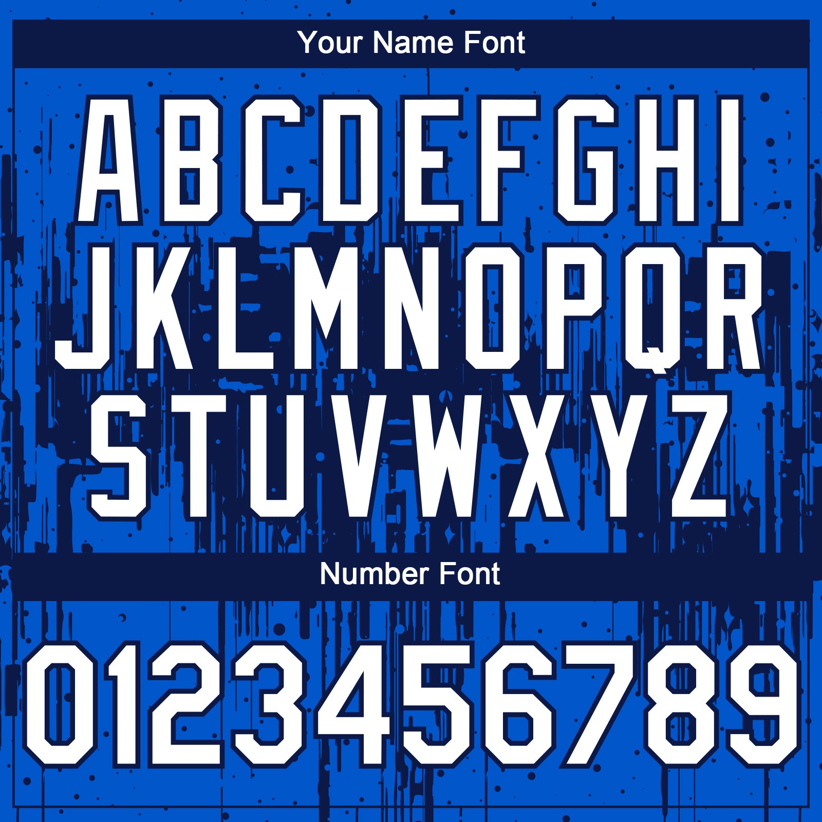 Custom Thunder Blue White-Navy 3D Pattern Design Dripping Splatter Paint Authentic Baseball Jersey