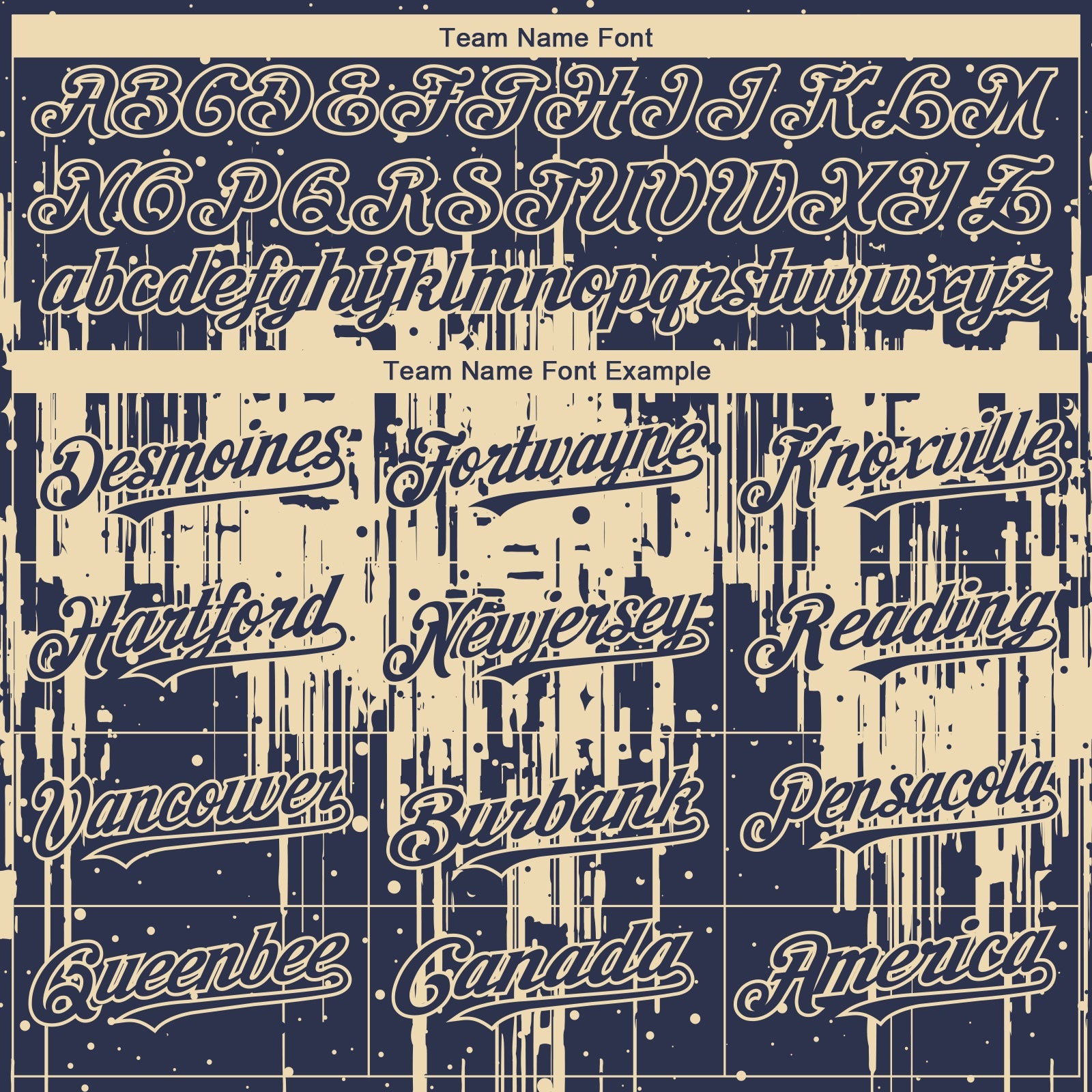 Custom Navy Cream 3D Pattern Design Dripping Splatter Paint Authentic Baseball Jersey