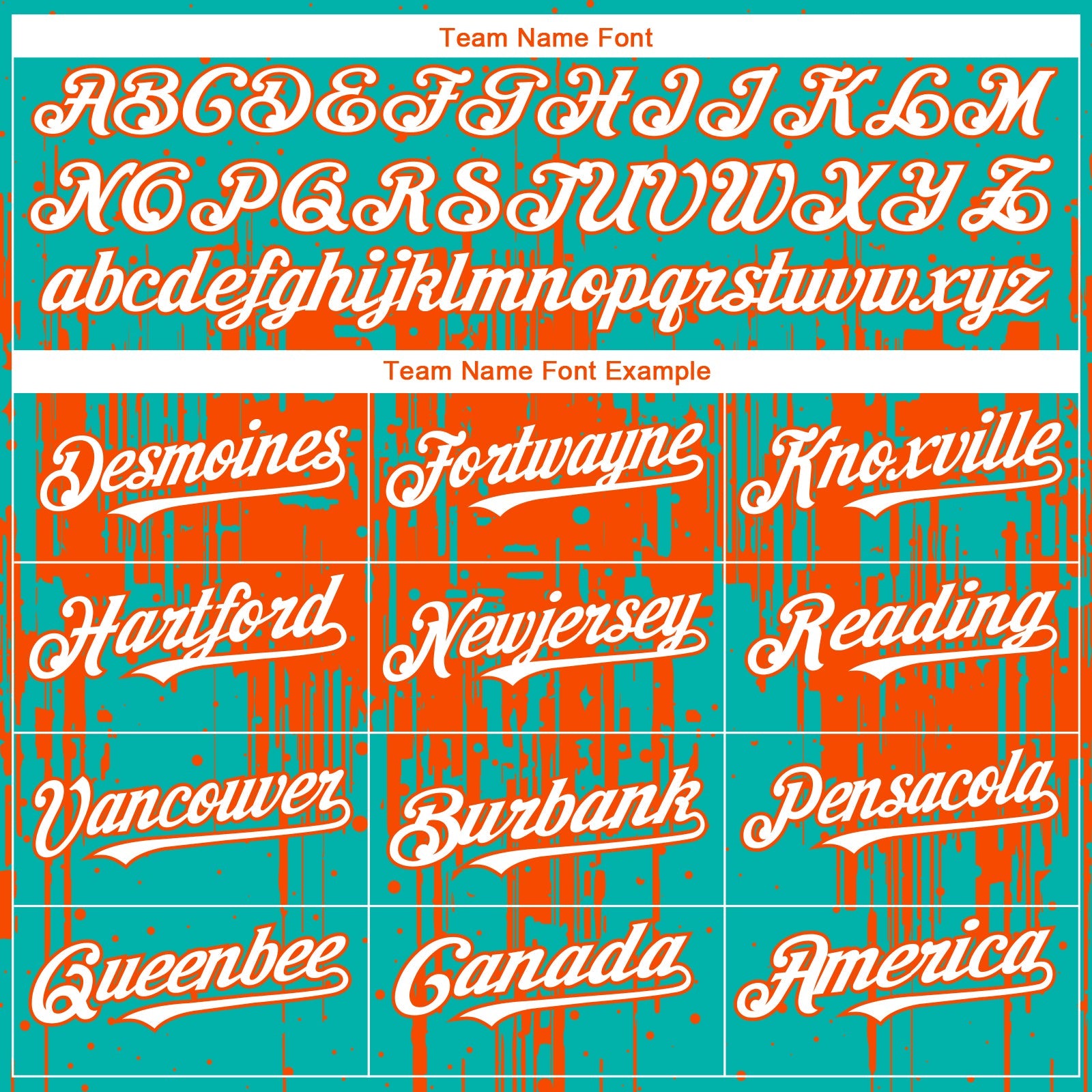 Custom Aqua White-Orange 3D Pattern Design Dripping Splatter Paint Authentic Baseball Jersey