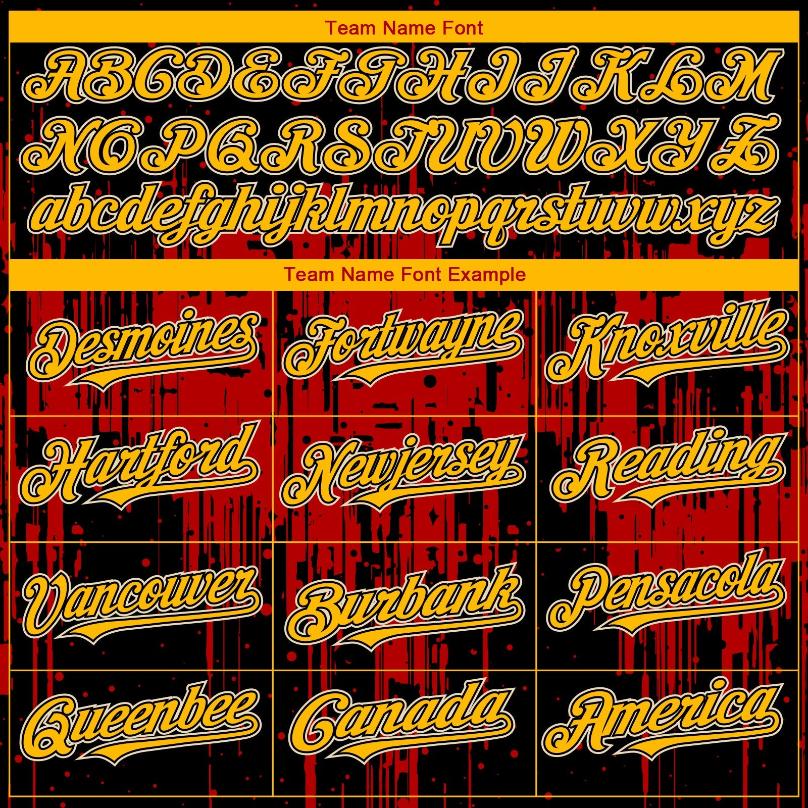 Custom Black Gold Red-White 3D Pattern Design Dripping Splatter Paint Authentic Baseball Jersey