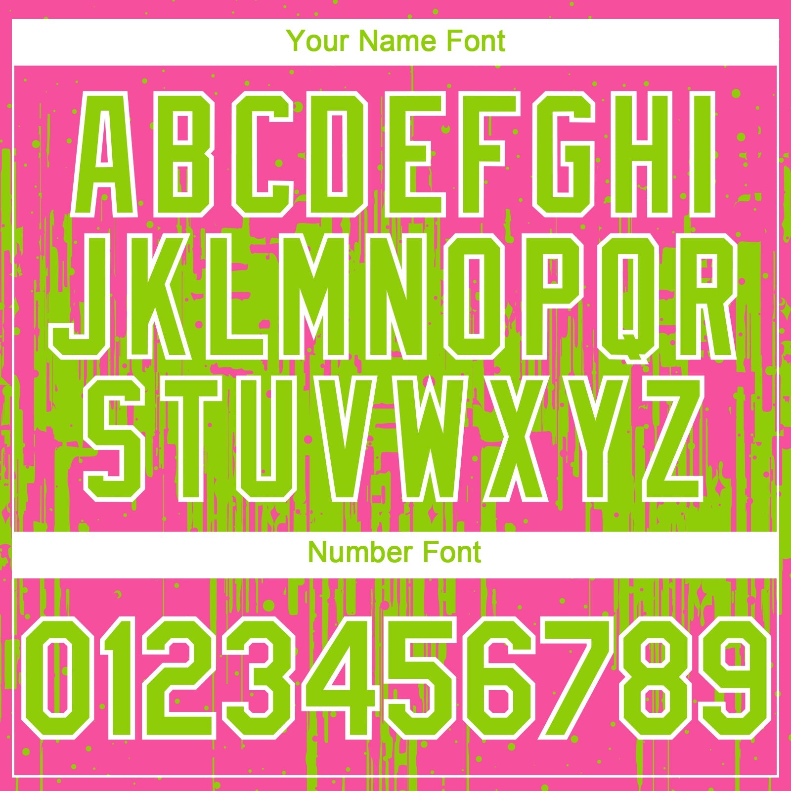 Custom Pink Neon Green-White 3D Pattern Design Dripping Splatter Paint Authentic Baseball Jersey